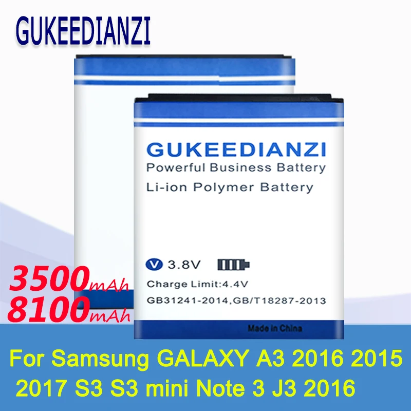 BatteryEB BG530BBE для Samsung Galaxy A3 2015 2016 2017 S3 S3mini Note 3 III A300 A310 A320F N9000 9300 8190|Аккумуляторы