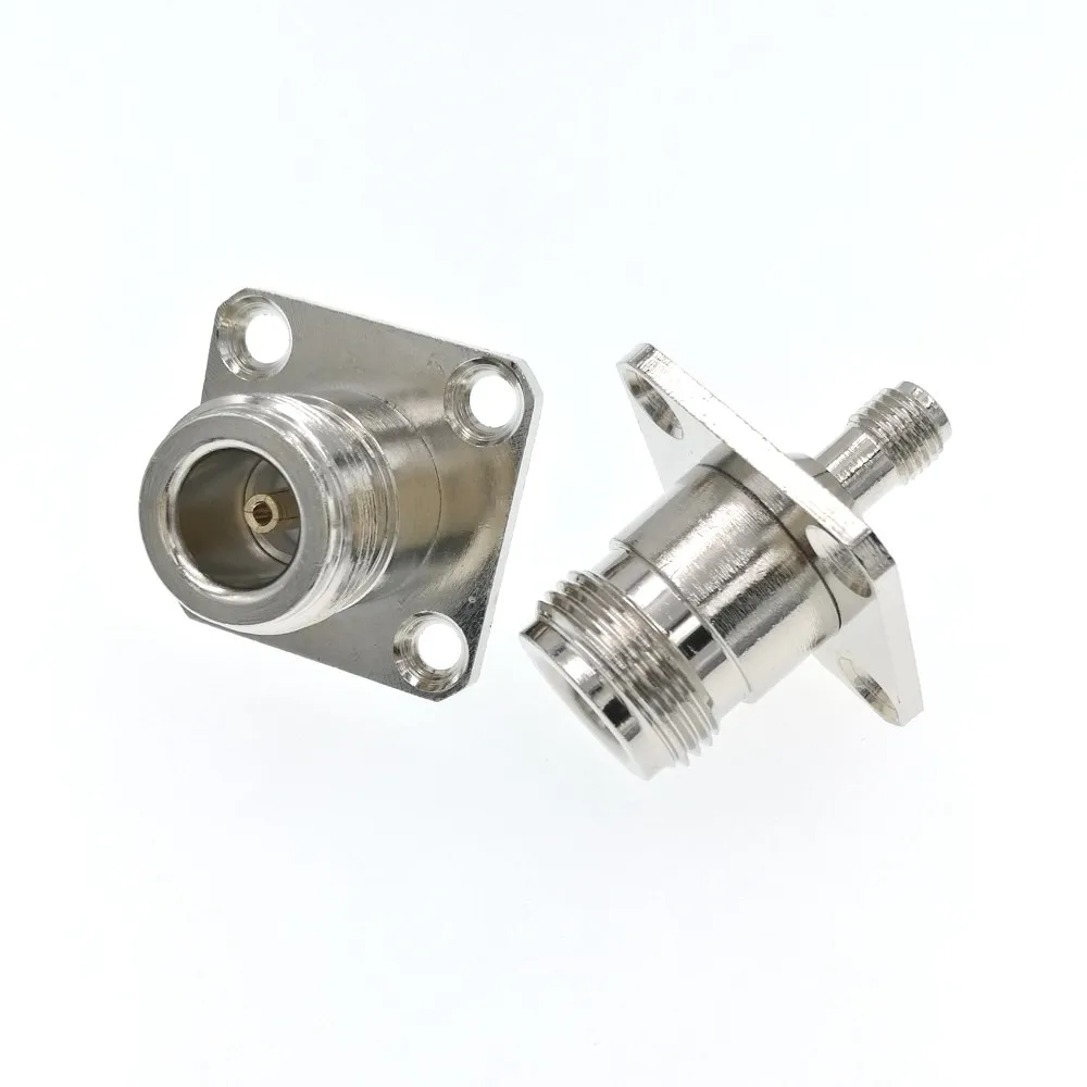 SMA Гнездовой к N гнездовой панельный разъем RF адаптер|female sma connector|female n connectorfemale