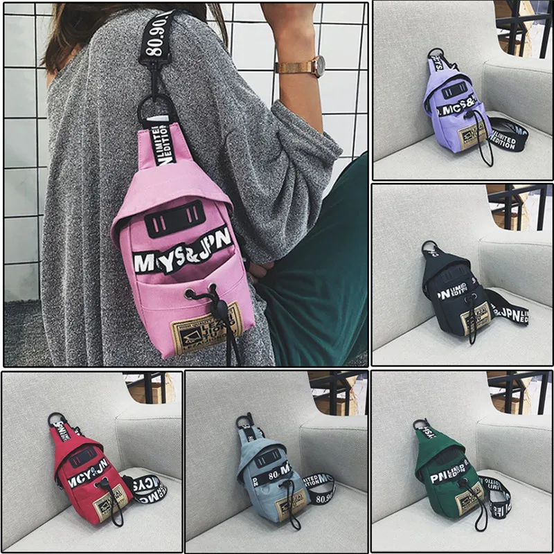 Нейлоновая нагрудная Сумка слинг через плечо для мужчин и женщин повседневные