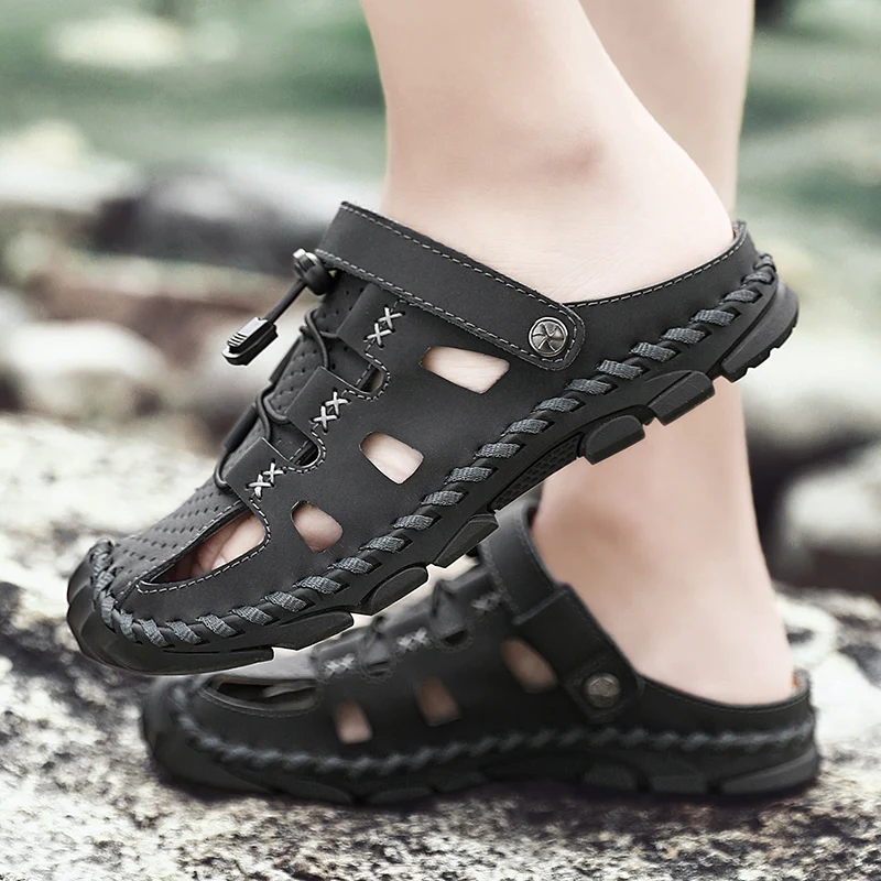 

Flat Brand Fashion Simplicity Shoes Men's Summer Designer Men Light Sandals Wear-resistant Outdoor Slippers Non-slip Breathable