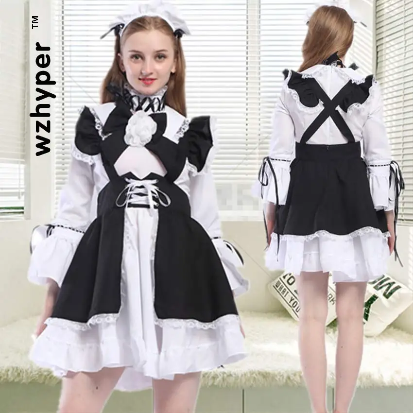 

Plus Size Women Sexy Maid Uniform Lace Tutu Dress Cotton Apron Outfits Lolita Dresses Kawaii Japanese Anime Cosplay Costume