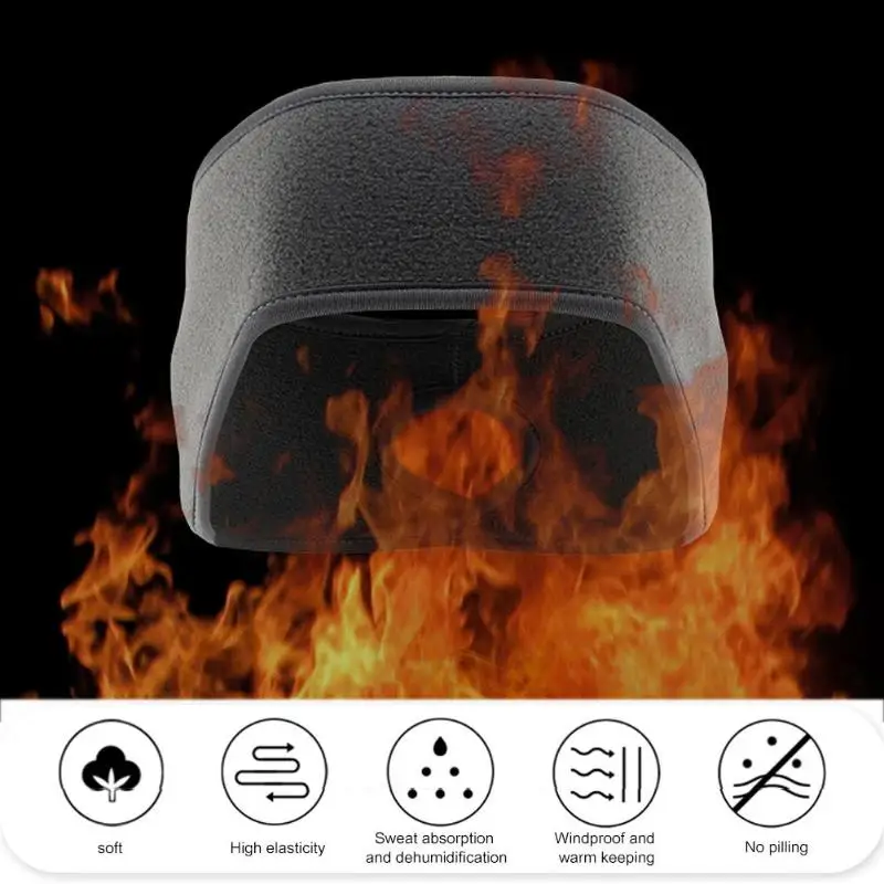 На флисе &quotконский хвост&quot повязка на голову с защитой от ветра защита ушей