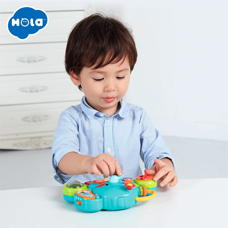 HOLA TOYS 3135 музыкальный инструмент Детские игрушки для малышей Слон клавиатура