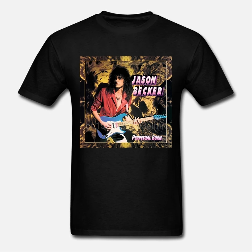 Jason Becker PERPETUAL BURN Music Мужская черная футболка|Мужские футболки| |