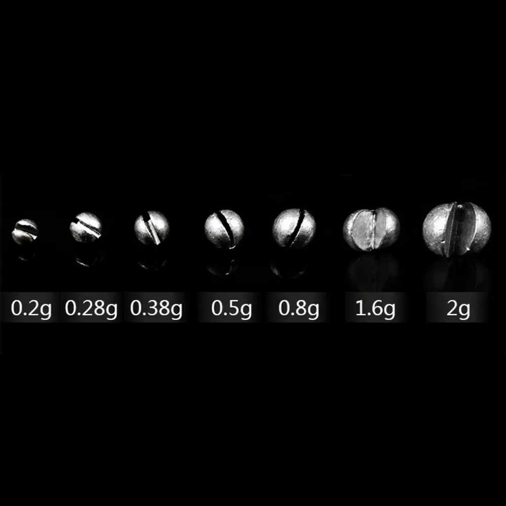 205 шт. набор свинцовых рыболовных снастей для открытой рыбалки 0 2-0 8 г круглая