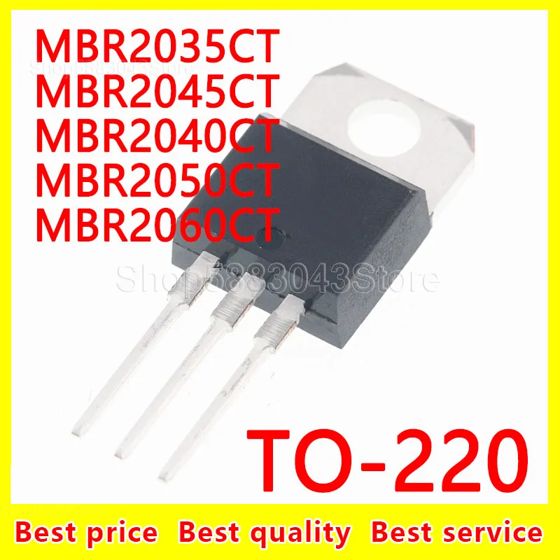 

(10 шт.) 100% Новый оригинальный набор микросхем MBR2035CT MBR2045CT MBR2040CT MBR2050CT MBR2060CT TO-220