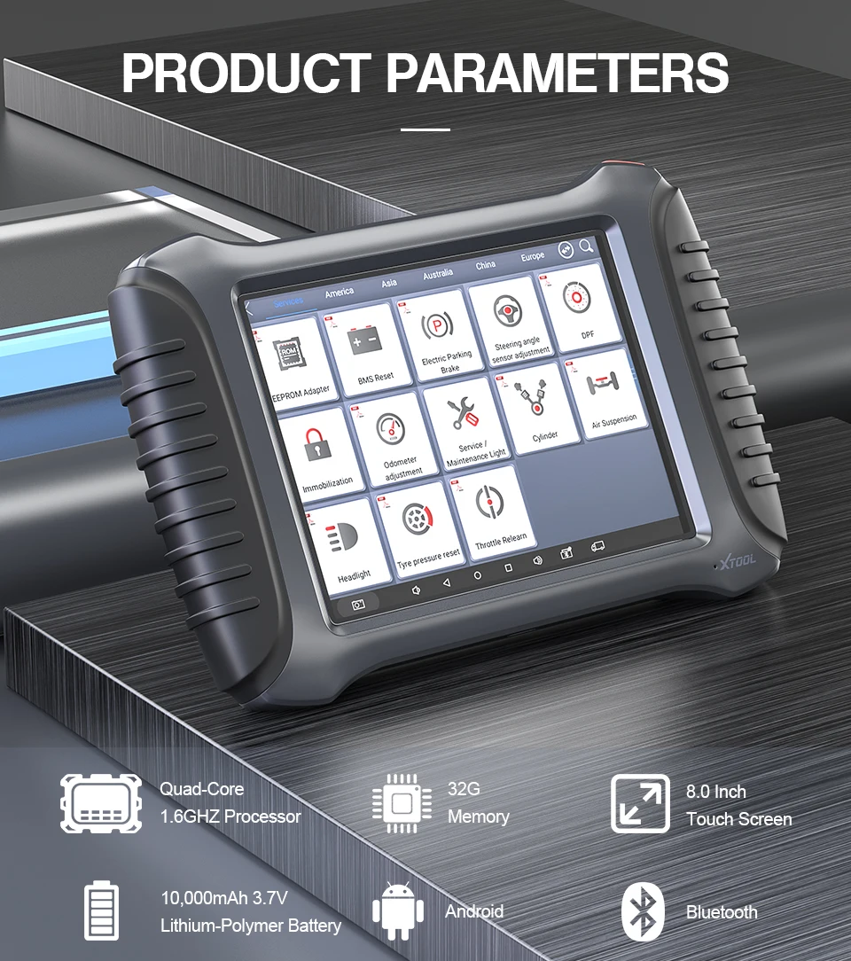 Автомобильный диагностический инструмент XTOOL A80 с Bluetooth/WiFi для ремонта автомобиля