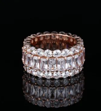 

new arrival silver 925 rings luxury ring women rings rose gold