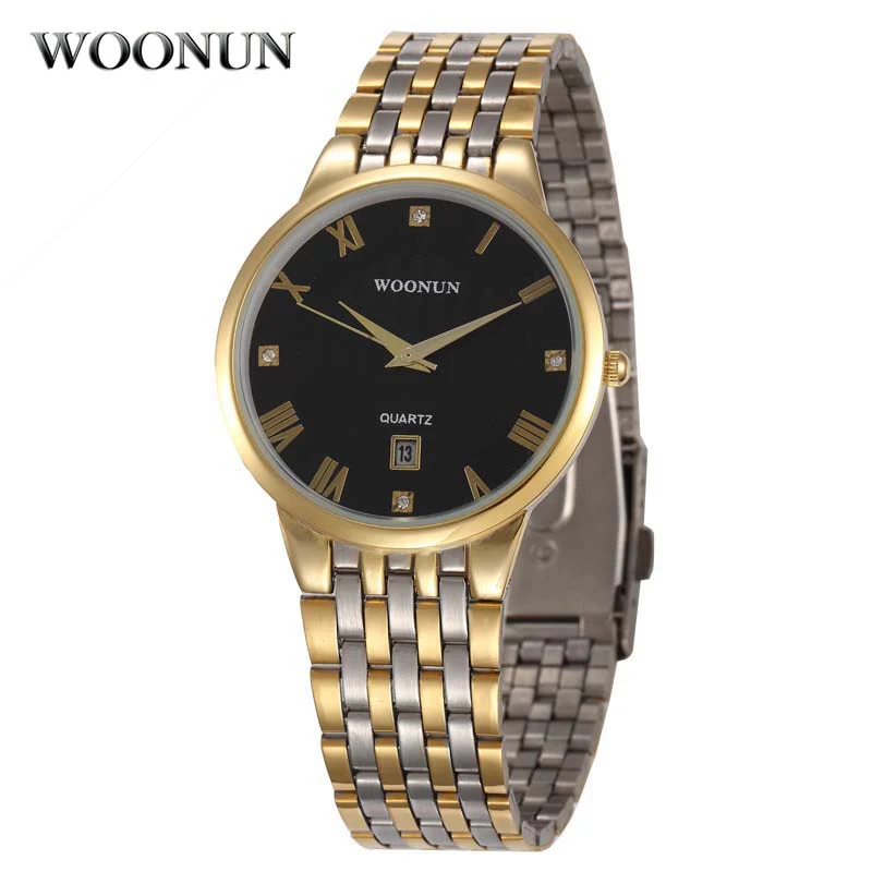 

2020 Mens Watches Stainless Steel Quartz Watches Top Brand Luxury Gold Watch Ultra Slim Watches Relogio Masculino Jam Tangan