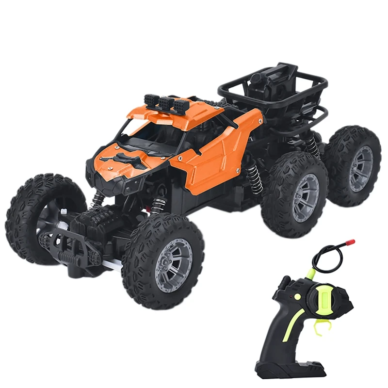 

6-колесный автомобиль с дистанционным управлением для скалолазания, полноприводный внедорожник из сплава, мощные амортизаторы, крутые огни...