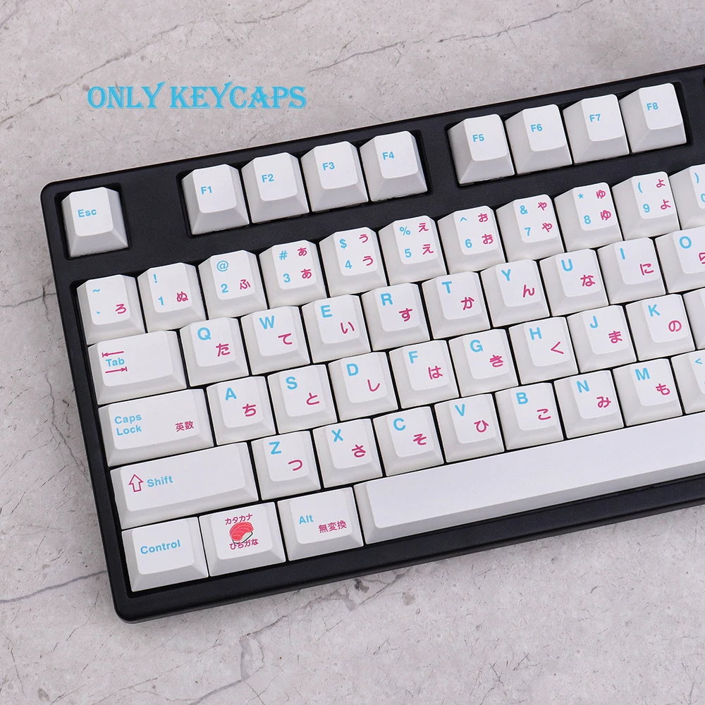 

PBT Keycap 135 Keys Cherry Profile DYE-SUB Personalized Sushi Keycaps For Mechanical Keyboard 61 64 84 108 Layout