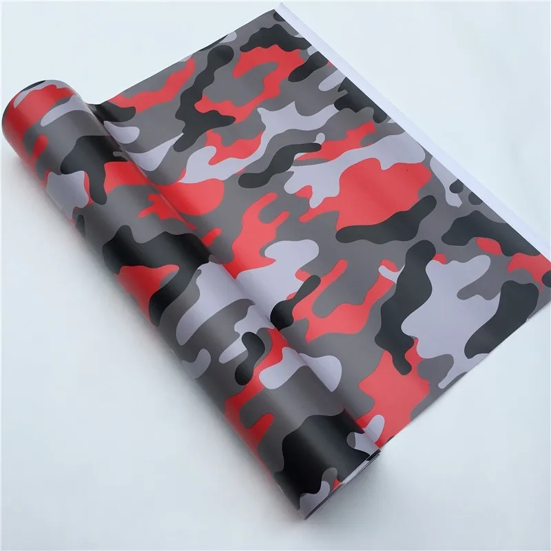 Red Camo HD JDM Hellaflush виниловая наклейка Bomb wrap Автомобильная наклейка s Camo виниловая автомобильная пленка ping пленка для автомобиля ноутбука компьютера - Название цвета: Red Camo