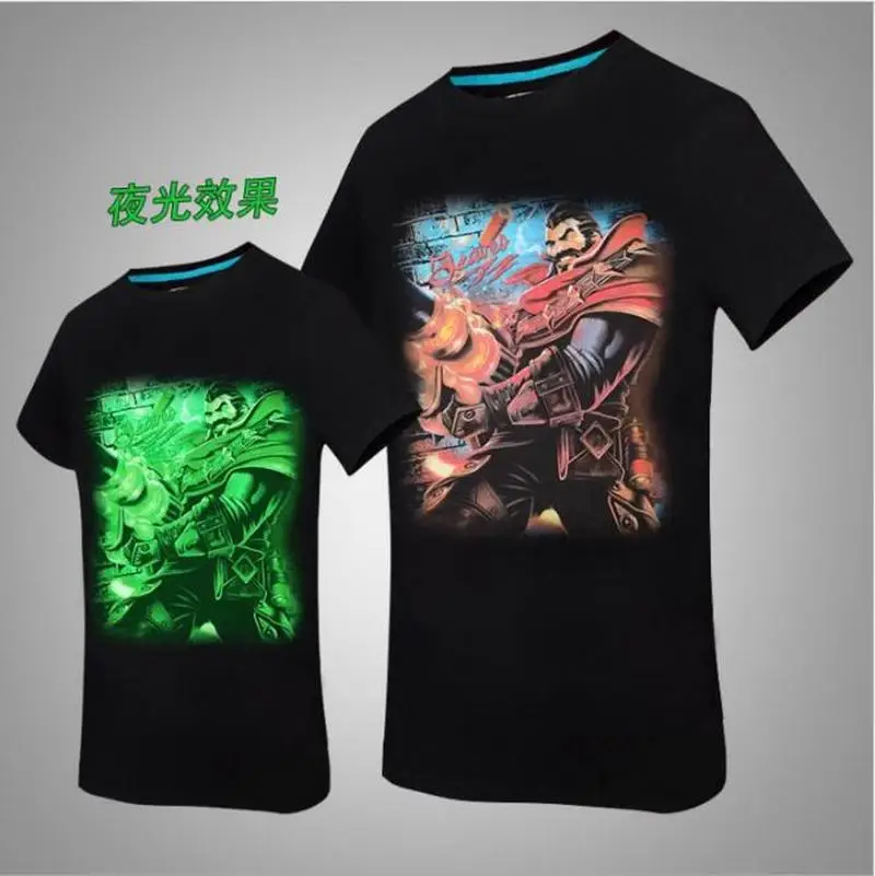 Новый мужской короткий рукав Молодежная Студенческая Лига Легенд 3D печать