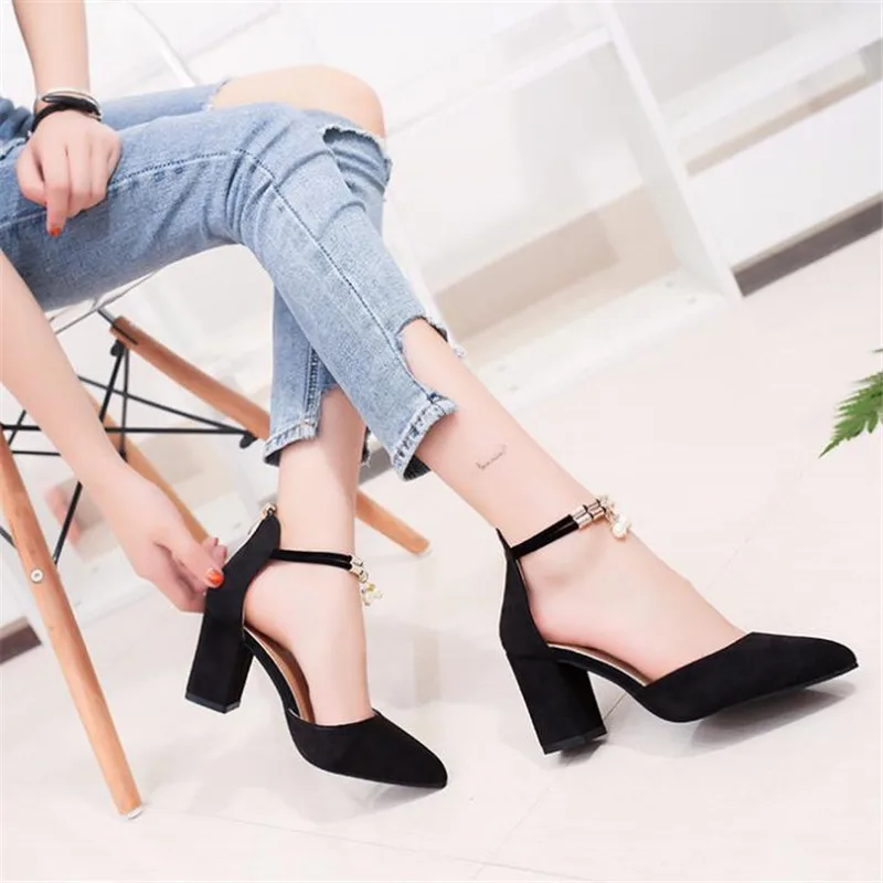 

2020 Summer Women Shoes Pointed Toe Pumps Dress Shoes High Heels Boat Shoes Wedding Shoes tenis feminino Side with s330