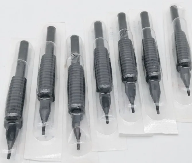 40 шт. RT FT 16 мм черные резиновые одноразовые тату трубки ручки для поставки|tube a