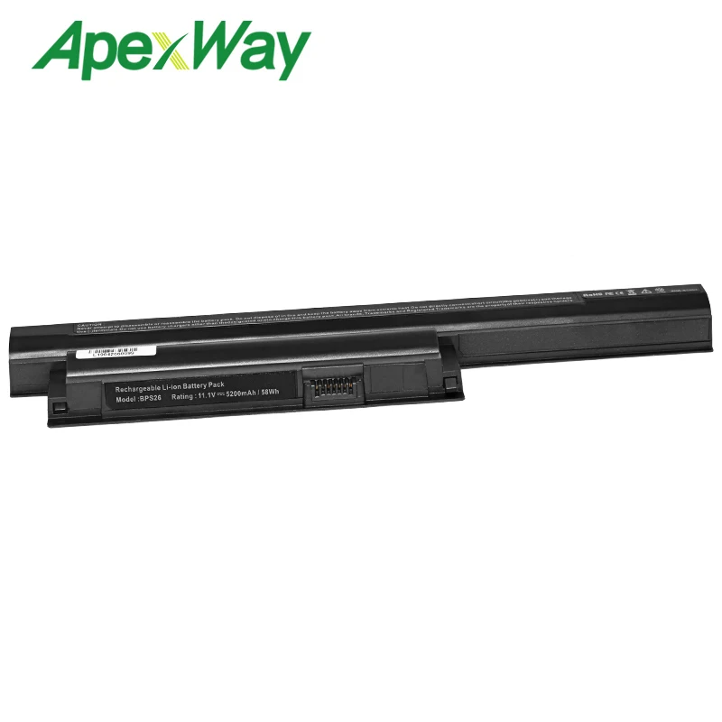 ApexWay Аккумулятор для Sony Vaio BPS26 VGP BPL26 BPS26A vgp bps26 SVE17 VPC CA CB EG EH 1711q1rw|Аккумуляторы
