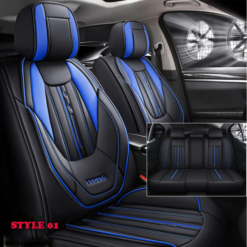 

3D Male Sport Style Car Seat Cushion solid waist all-inclusive all-leather all-season universal seat cover for BMW, Honda, KIA