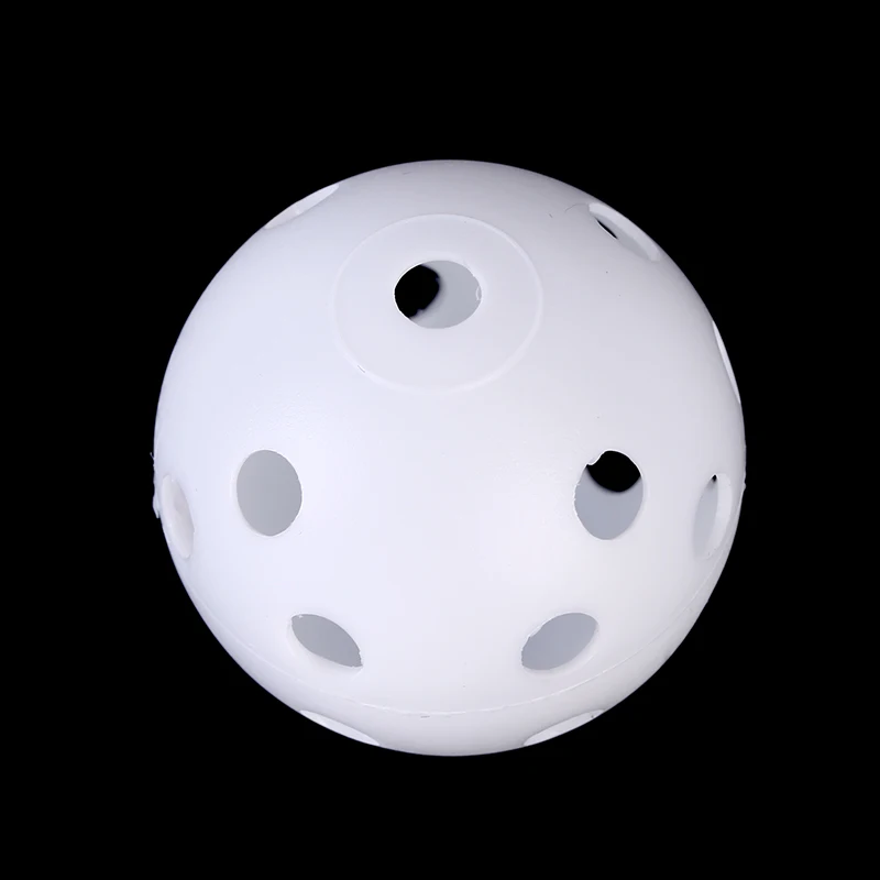 Белые пластиковые эластичные мячи для гольфа с воздушным потоком полый