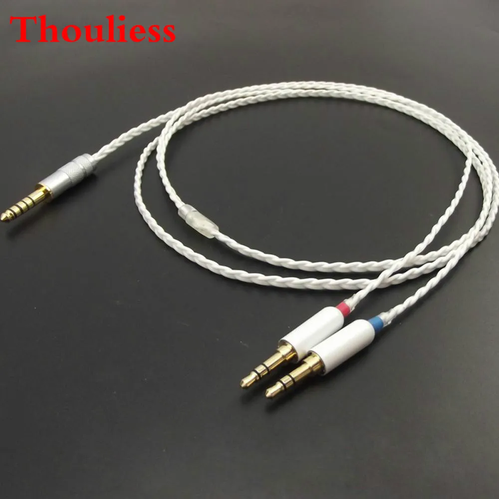 Балансный аудиокабель Thouliess HIFI 4,4 мм для наушников MDR-Z7, Z7M2, MDR-Z1R, D6100, D7100, D72004 Балансный аудиокабель Thouliess HIFI 4,4 мм для наушников MDR-Z7, Z7M2, MDR-Z1R, D6100, D7100, D72004