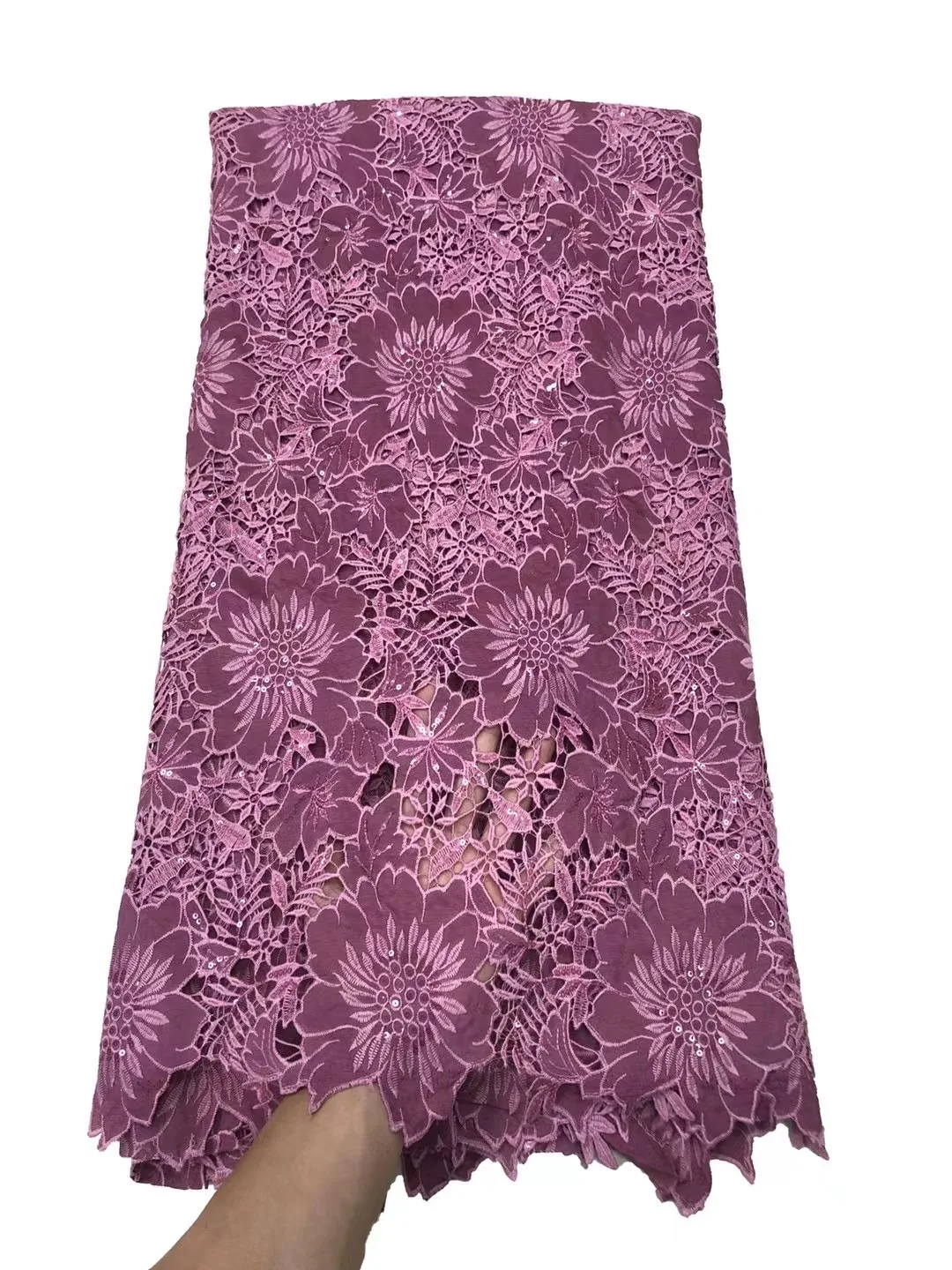 Новинка чистая нигерийская Женская кружевная ткань шнур кружево с вышивкой 2021