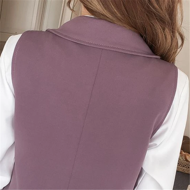 

Women Manteau Lady Fall Veste Black Chaqueta Woman Spring Plus Size Waistcoat Female Autumn Oversize Vests Lady Slim Abrigo