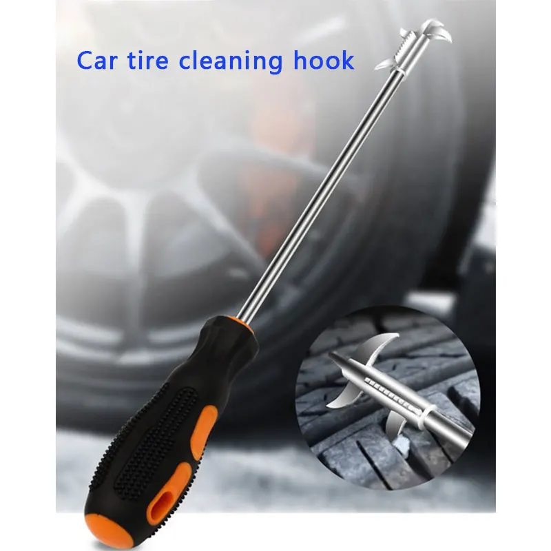 

Hoge Kwaliteit Autoband Steen Cleaner Groef Gebroken Steen Remover Tire Cleaning Haak Tire Cleaning Tool Auto-Styling