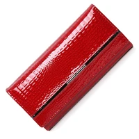 genuine leather women wallets alligator ladies leather wallets famous brand real leather wallet long female purse