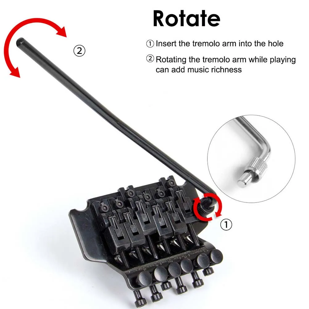 10PCS/Set Tremolo Bridge Double Locking System Pulled Set Electric Guitar Strings Parts For Floyd Rose Lic Ibanez | Инструменты