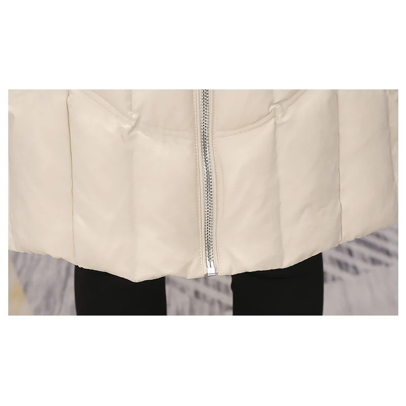 

2019 Autumn And Winter women's Parkas fashion Hooded Cotton Coats Casual Loose warm Medium and long section jacket women