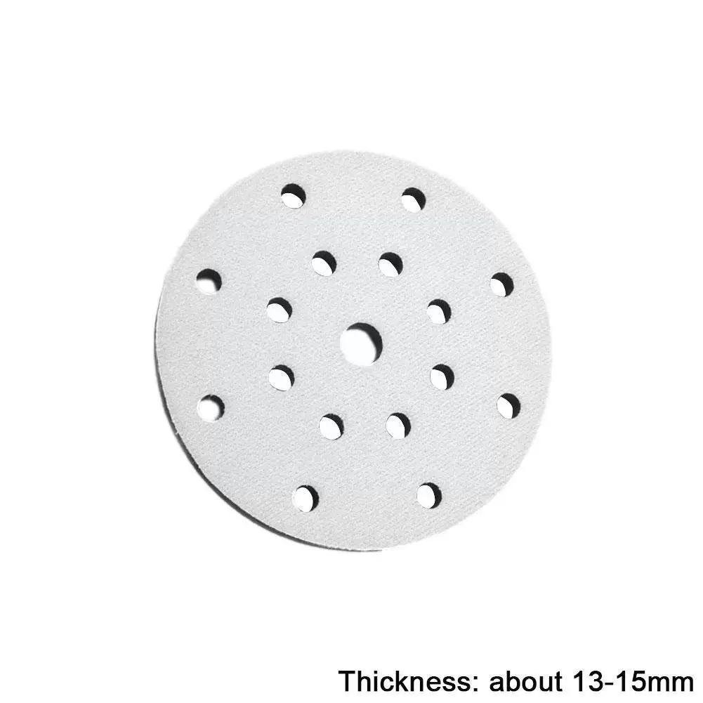 

6 Inch 17 Hole Soft Sponge Cushion Interface Pads Self-adhesive Sandpaper Flocking Motorcycles Polishing Disc Abrasive Tool X3G9