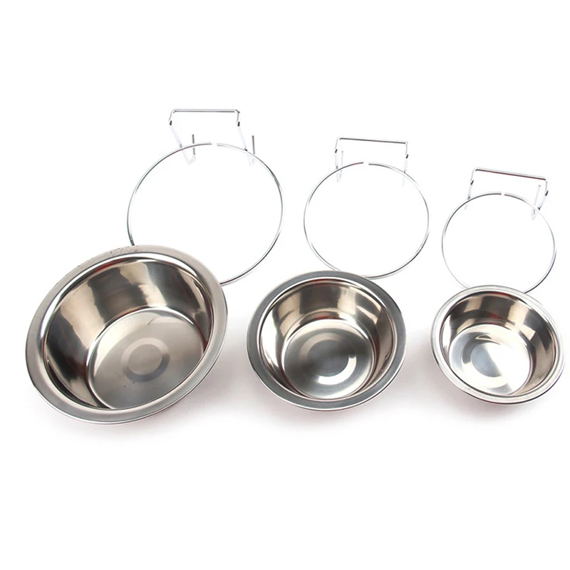 Зажим держатель для собачьей тарелки товары питомца нержавеющая сталь подвесная