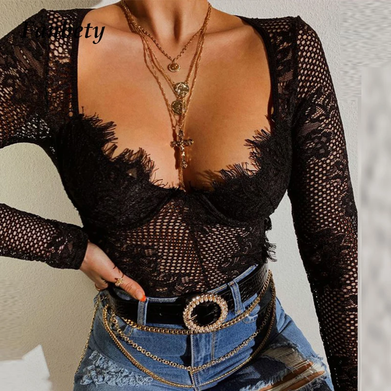 Сексуальные топы с глубоким V образным вырезом комбинезон для вечерние