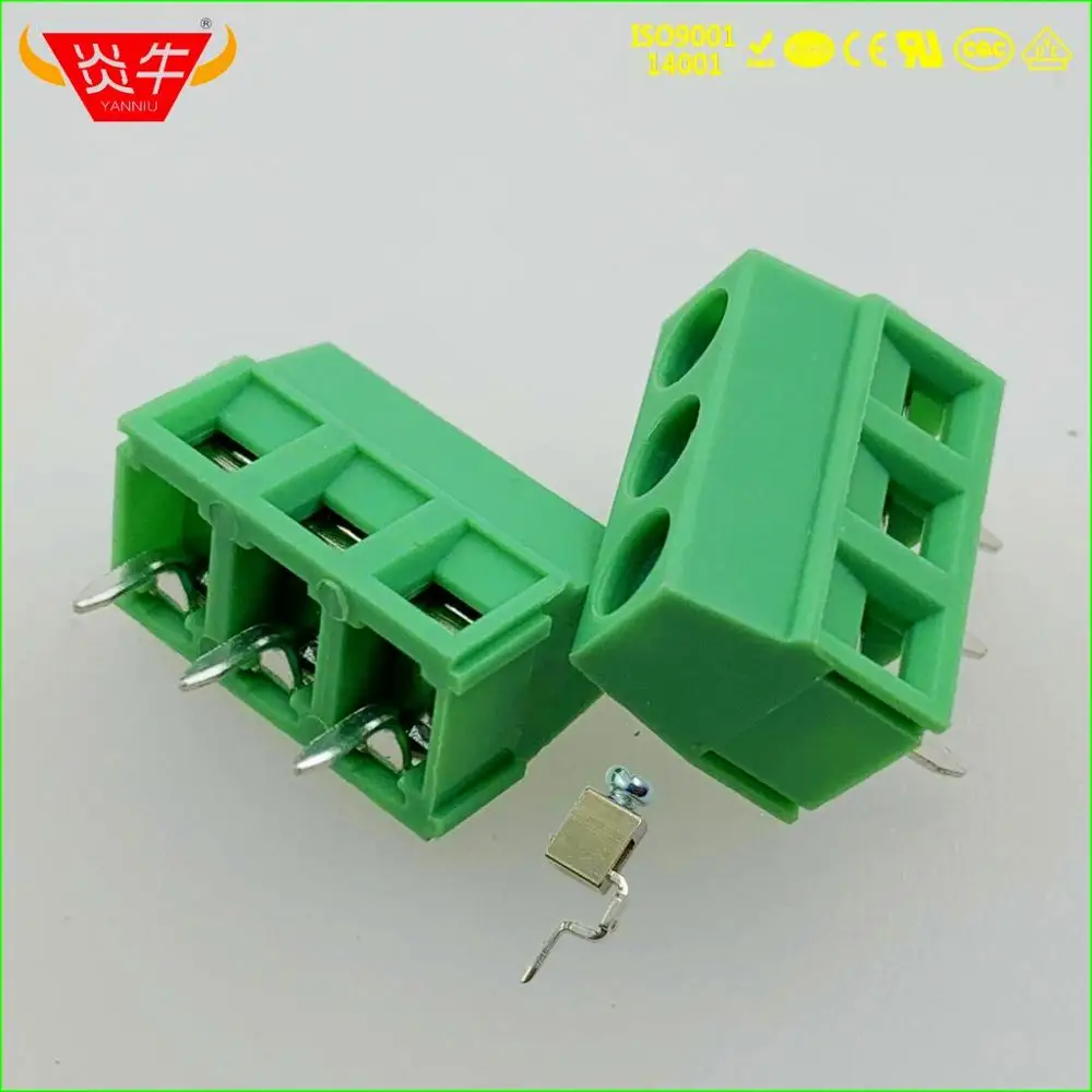KF127 5,08 2P 3P PCB универсальные Винтовые клеммные блоки DG127 5,08 мм 2PIN 3PIN MKDSN 1,5/2-5,08-1729128 PHOENIX свяжитесь с DEGSON