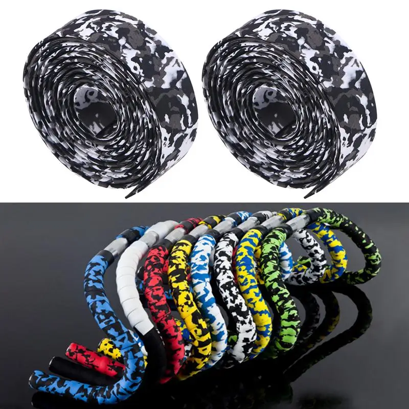 1 пара лента для руля велосипеда дорожного Камуфляжный ремень пробковая обмотка