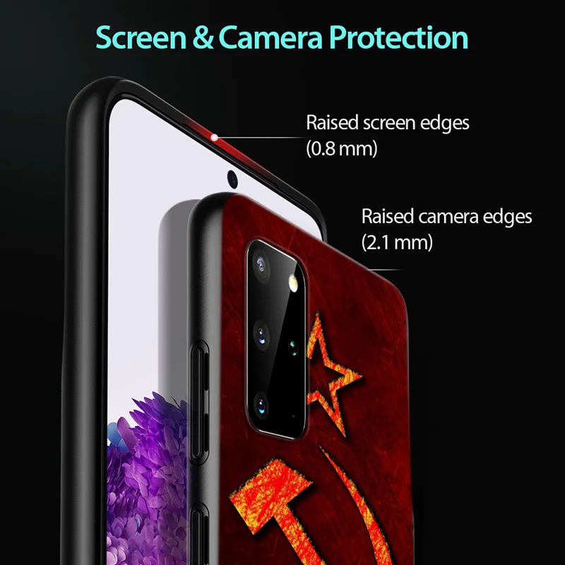 

Soviet Union USSR Grunge Flag for Samsung Galaxy A12 S20 FE Plus Ultra Note 10 Lite A91 A71 A51 A42 A21S 5G Phone Case