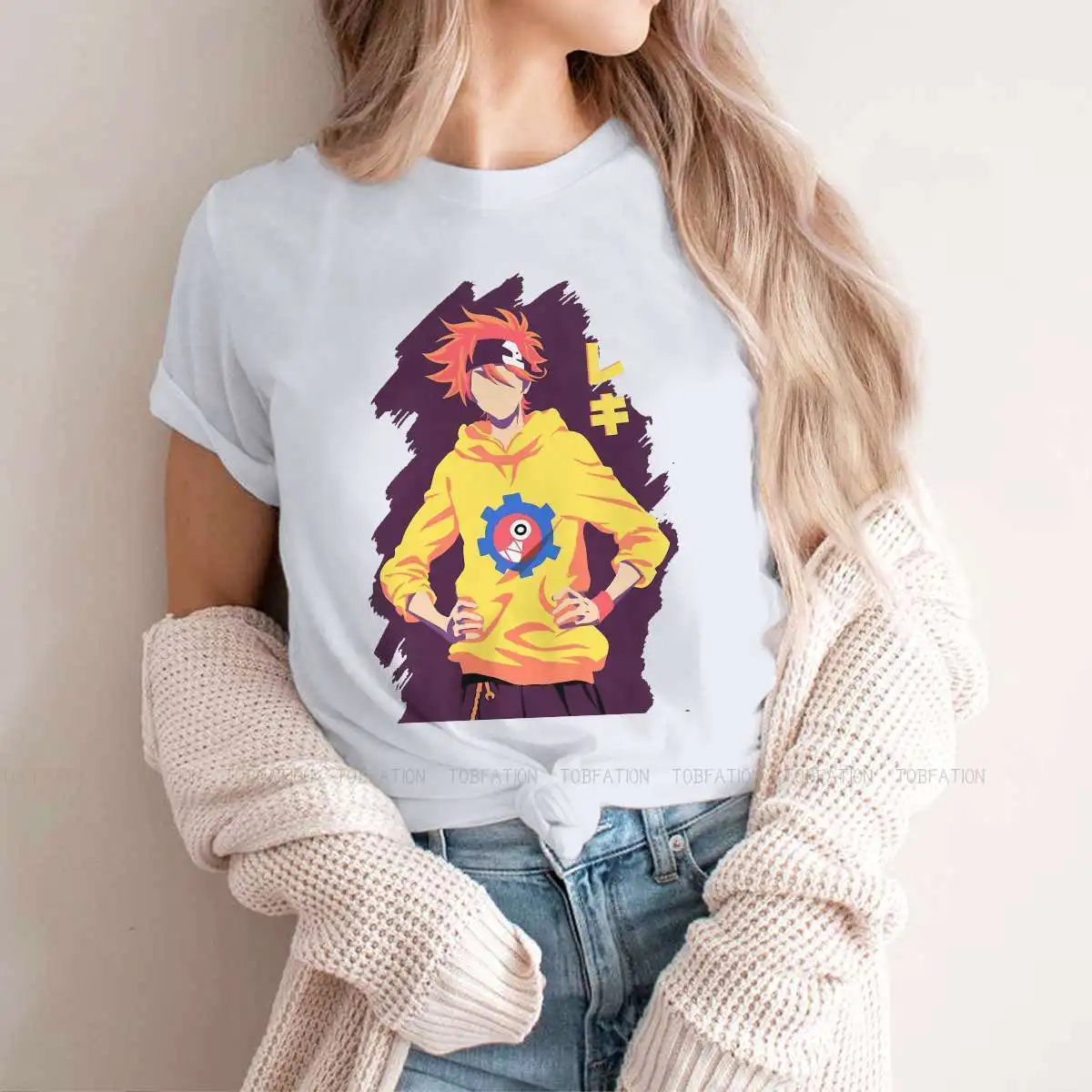 

Kyan TShirt For Girls SK8 the Infinity Reki Langa Skater Anime Tops Harajuku Ladies T Shirt Cotton Summer Oversized