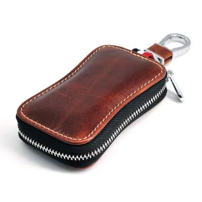 Car Key BL2 Чехол из натуральной кожи с u-дисковым держателем, u-образный кожаный чехол для автомобильного ключа - Цвет: Car Key BL2