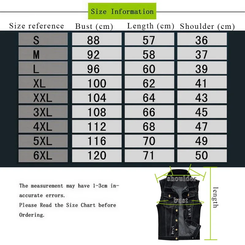 

Nice Hot Fashion Summer Jeans Sleeveless Jackets Men Plus Size 6XL Denim Jeans Vest Men Cowboy Denim Vest Mens Jeans Waistcoat