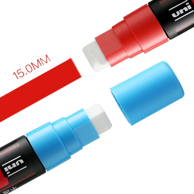 3 шт. Mitsubishi Uni Posca PC 17K маркерная ручка Экстра широкая Tip 15mm 8 цветов выбор офисных