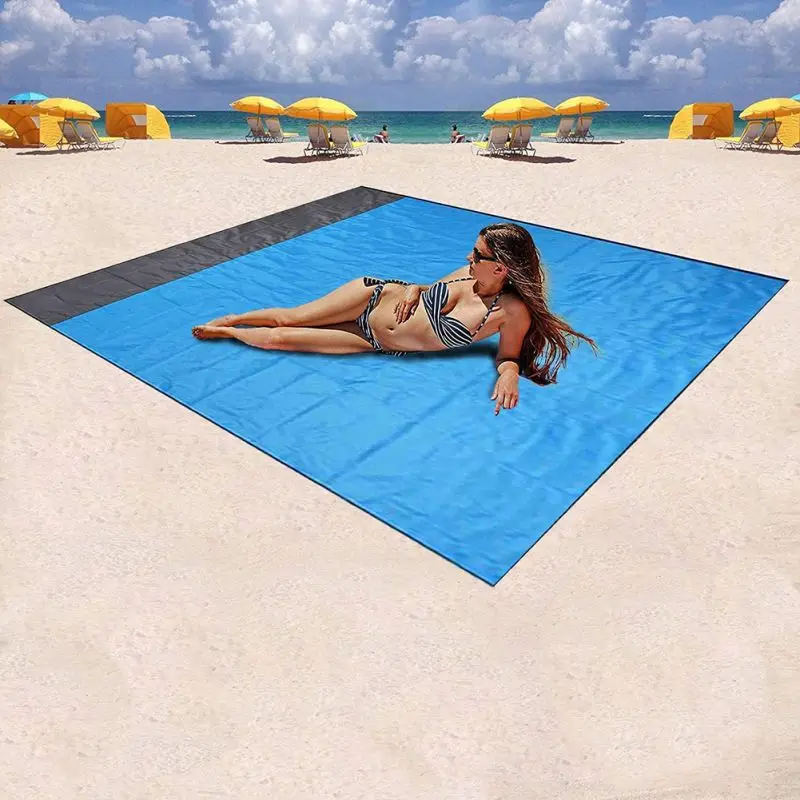 

Beach Blanket Picnic Blanket Suitable For Waterproof And Sand Mats Large-sized Light Beach Mat Portable Picnic Pad Travel