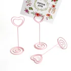 10 шт., держатели для карт, с розовым сердцем