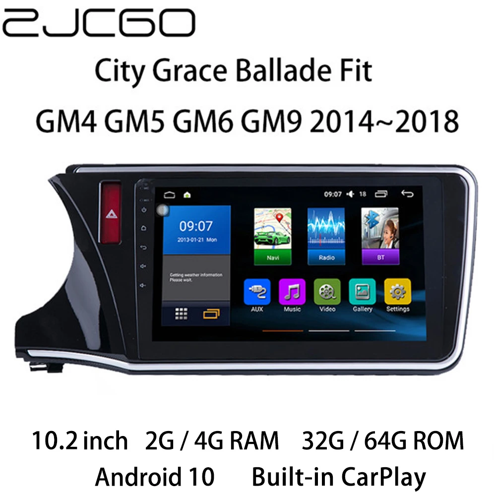 

Car Multimedia Player Stereo GPS DVD Radio Navigation NAVI Android Screen Monitor for Honda City Grace Ballade Fit GM4 GM5 GM6