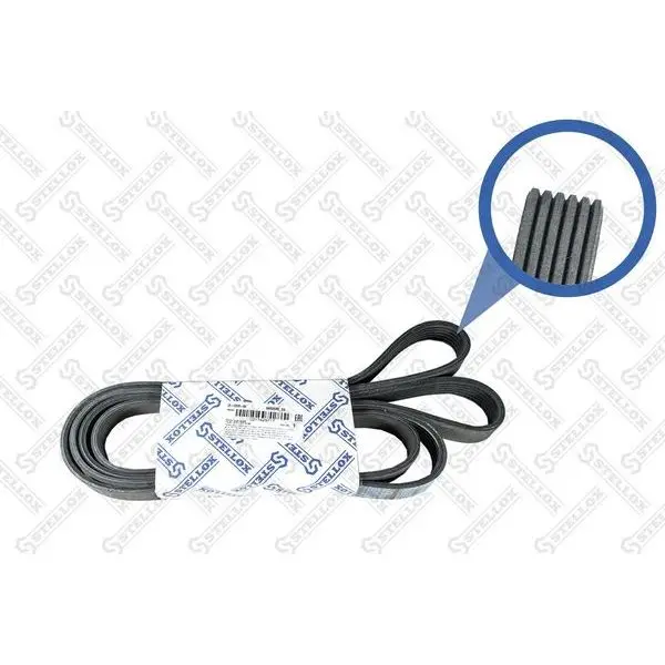 Ремень поликлиновой 6PK2585  VW Crafter 2.5TDi BJL/BJM/BJJ/BJK 06 STELLOX 02585 SX|Маховики эластичные