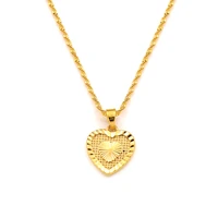 heart pendants necklaces for women gold color fashion valentine lovers necklace gift jewelry