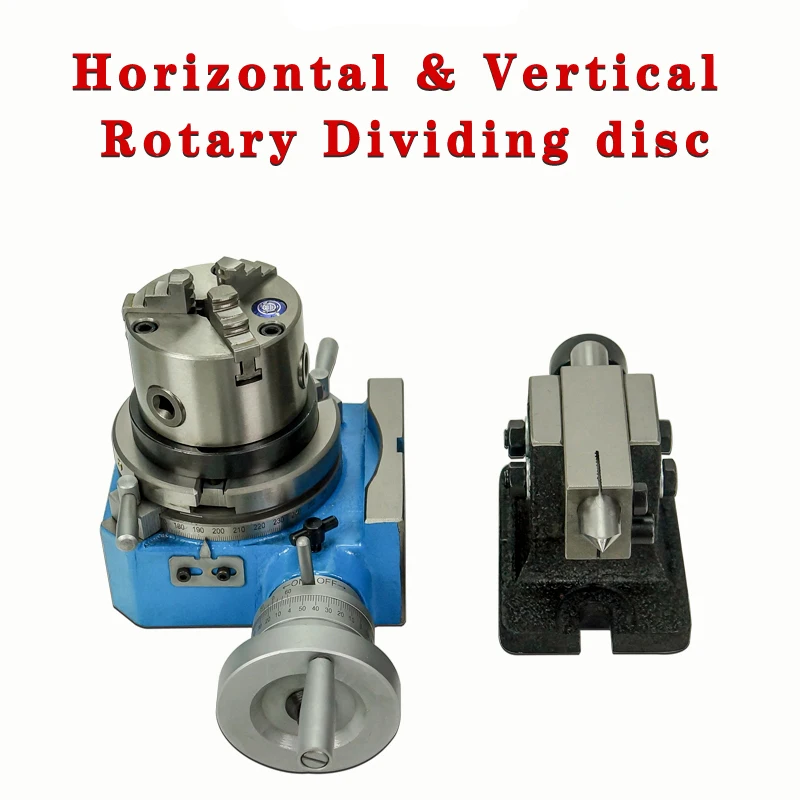 

HV-4 inch 80mm HV-6 125MM milling machine horizontal vertical indexing table rotary table divider 6 division head 10 aliquot