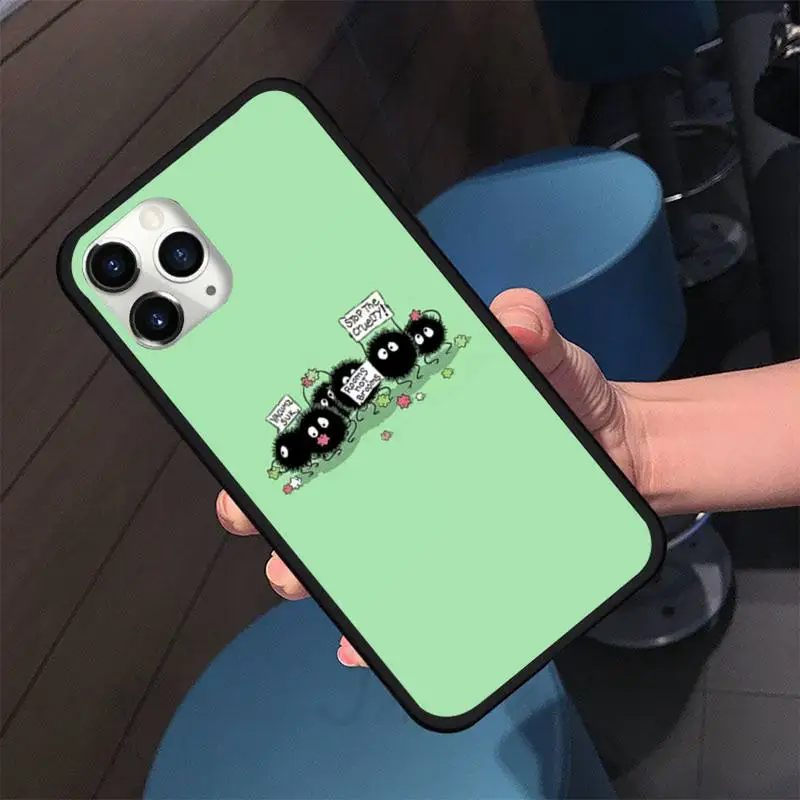 

Away Soot Sprites Phone Case For iphone 5S 6S 7 8 11 12 XR XS SE Plus Pro ProMax Cover Fundas Coque
