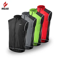 arsuxeo reflective cycling vest men windproof breathable cycling wind vest bicycle road mountain bike mtb downhill windbreaker
