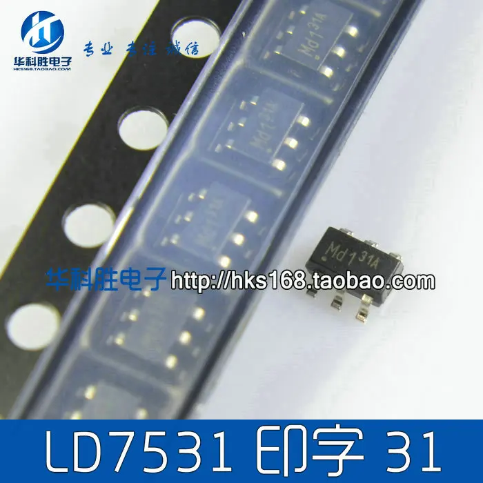 

Free shipping LD7531: foot print LCD power management 316 chip SOT23-6