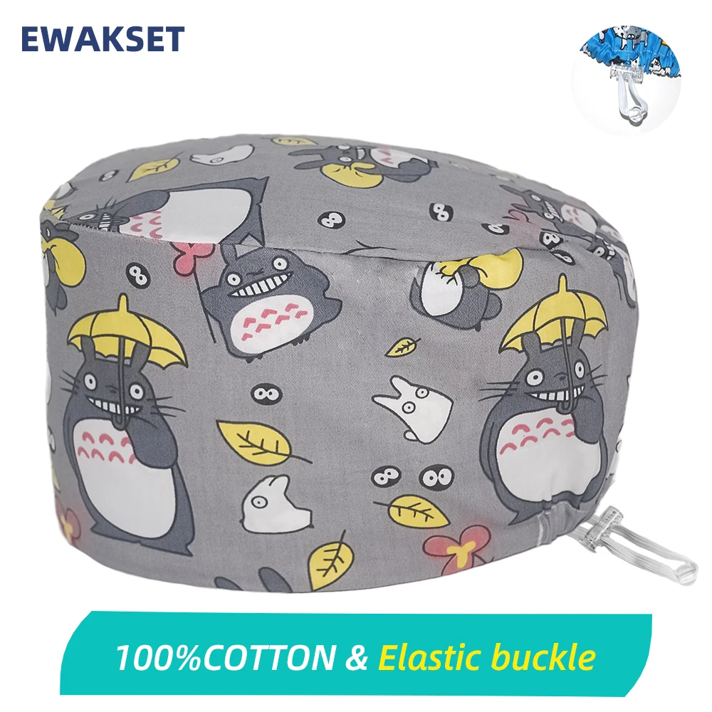 Симпатичные хлопковые шапки с принтом кошек эластичная пряжка повязка на голову