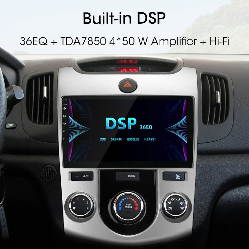 Jansite RDS 9" Car Radio Android player For KIA Cerato 2 2008-2013 4G Wifi autoradio Hifi Touch screen Stereo players with frame |